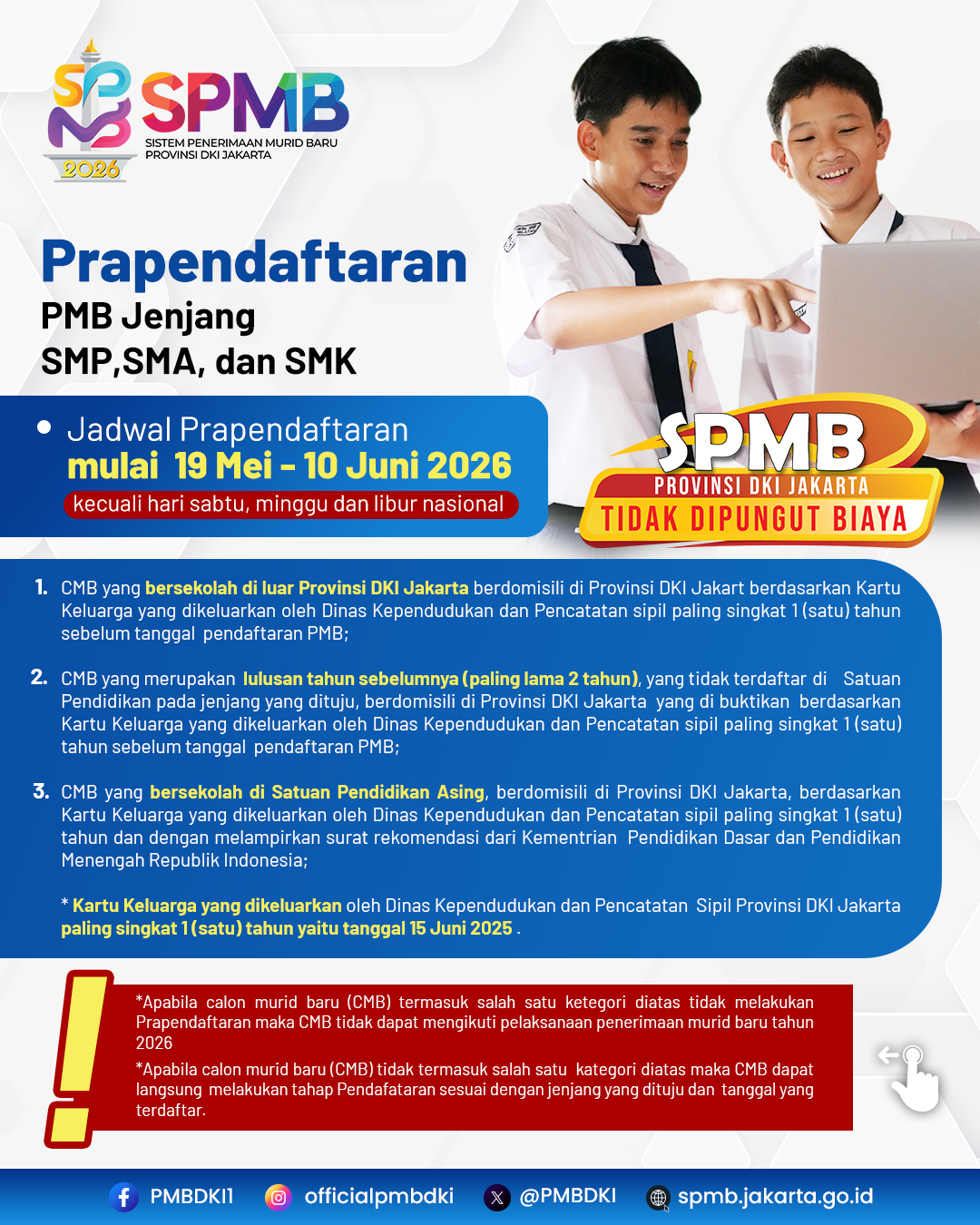 Page Prapendaftaran